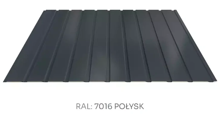 Trapézový plech Hornval E7 elevace PE lesk 0,5 mm
