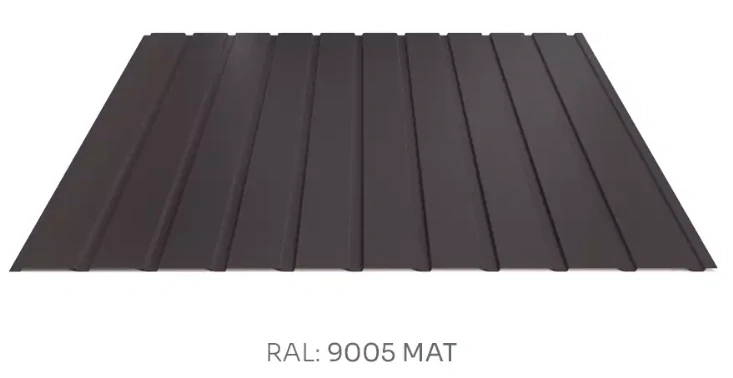Trapézový plech Hornval E7 elevace PE mat 0,5 mm